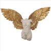 Design Toscano NE210090 80 Inch Take Flight Classical Female Torso Angel Wing Wall Sculpture