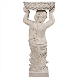 Design Toscano NE2101297 17 1/2 Inch Young Bacchus with Basket Planter Garden Statue - Right