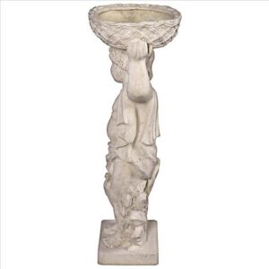 Design Toscano NE2101297 17 1/2 Inch Young Bacchus with Basket Planter Garden Statue - Right