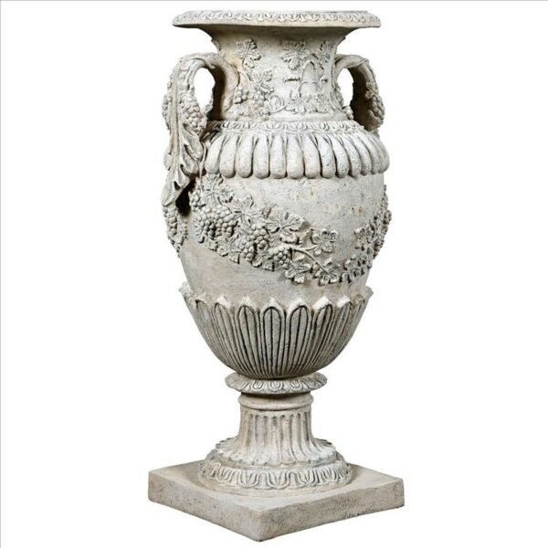 Design Toscano NE210146 20 Inch Wine Harvest Oviform Garden Urn