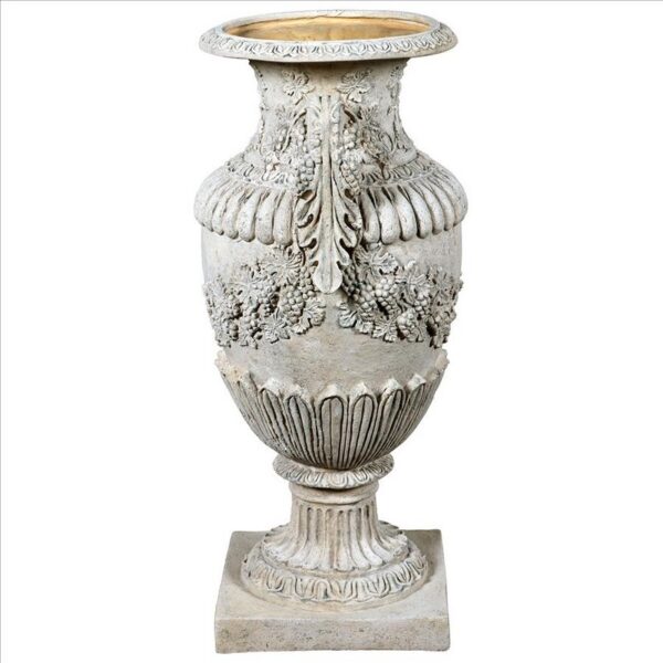 Design Toscano NE210146 20 Inch Wine Harvest Oviform Garden Urn