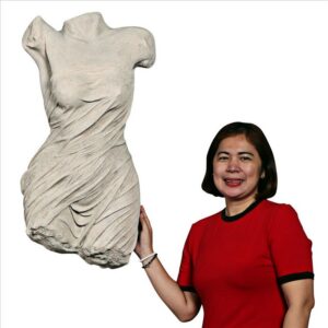 Design Toscano NE210180 17 Inch Torso Draped Goddess Wall Sculpture