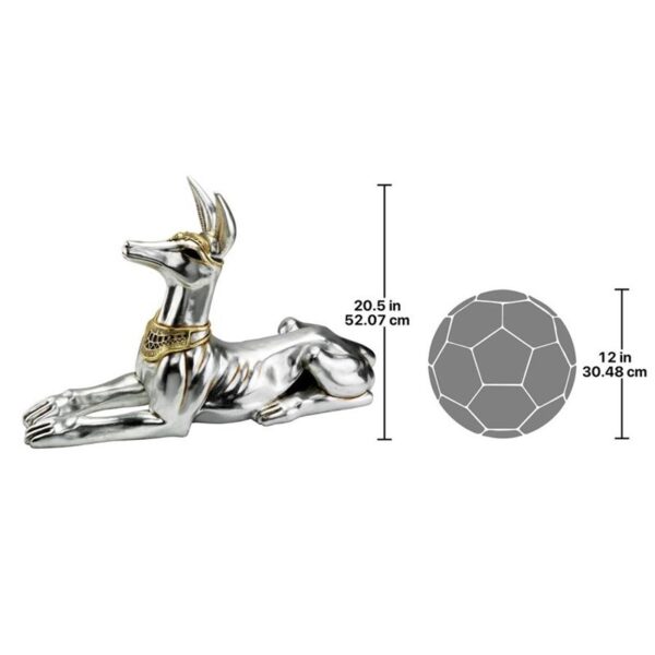 Design Toscano NE23744 33 1/2 Inch Pharaohs Royal Hound Anubis