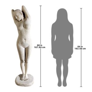 Design Toscano NE303267 23 Inch Life Size Goddess Hormonia Stone Finish