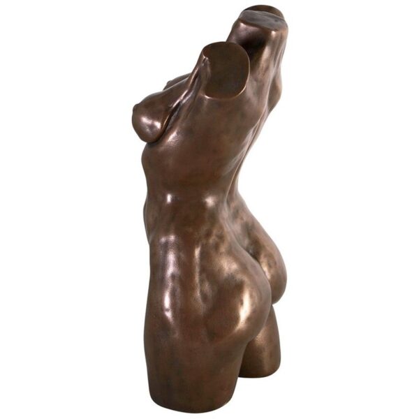 Design Toscano NE304052 7 1/2 Inch Nude Female Torso Statue - Bronze