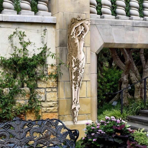 Design Toscano NE305277 22 Inch Giant Grand Boulevard Female Pilaster