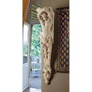 Design Toscano NE530527 15 Inch Large Grande Boulevard Female Pilaster