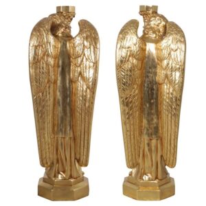 Design Toscano NE59307 13 1/2 Inch Padova Golden Guardian Angels, Set of 2