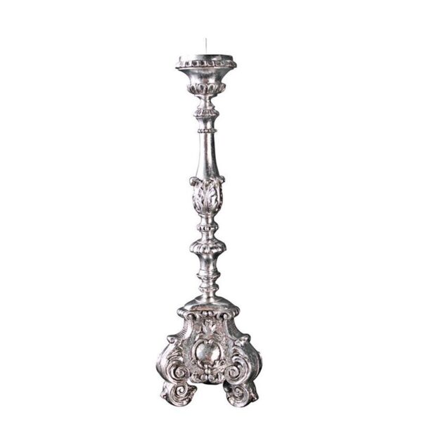 Design Toscano NE60309 7 1/2 Inch Large Scroll Footed Candlestick