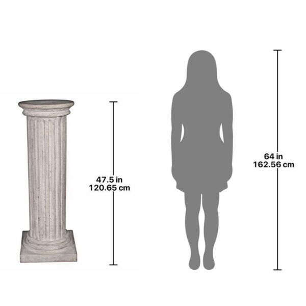 Design Toscano NE60405 Large Greek Fluted Plinth