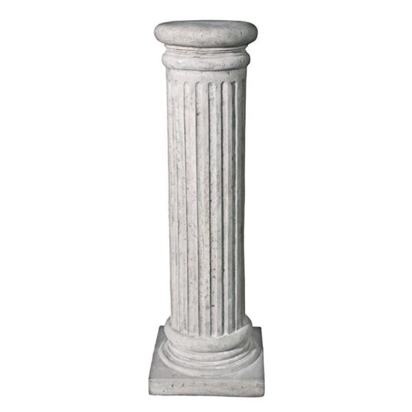 Design Toscano NE60509 12 Inch Medium Greek Fluted Plinth