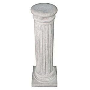 Design Toscano NE60509 12 Inch Medium Greek Fluted Plinth