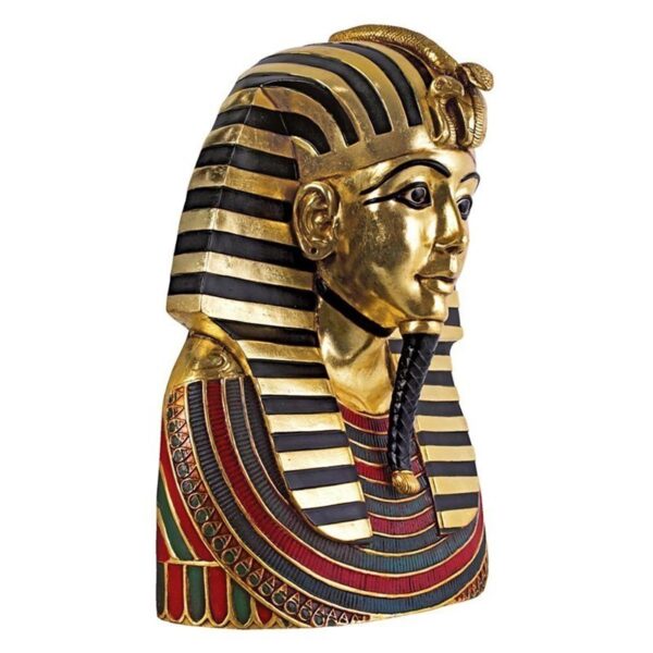 Design Toscano NE68882 19 Inch Golden Shroud of Tutankhamen Bust