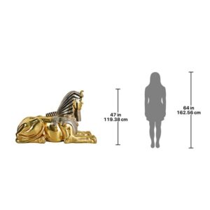 Design Toscano NE74547 78 Inch Grand Gilded Egyptian Sphinx