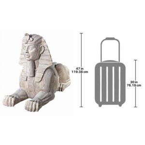 Design Toscano NE74577 76 Inch Grande Stone Egyptian Sphinx