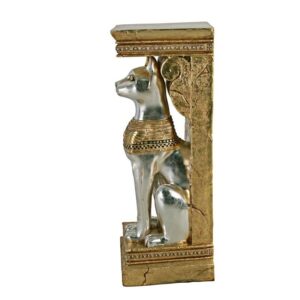 Design Toscano NE75327 14 1/2 Inch Egyptian Cat Goddess Bastet Pedestal