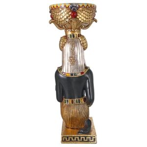 Design Toscano NE755345 14 1/2 Inch Egyptian God Khnum with Urn