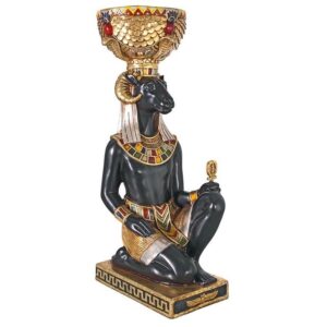 Design Toscano NE755345 14 1/2 Inch Egyptian God Khnum with Urn