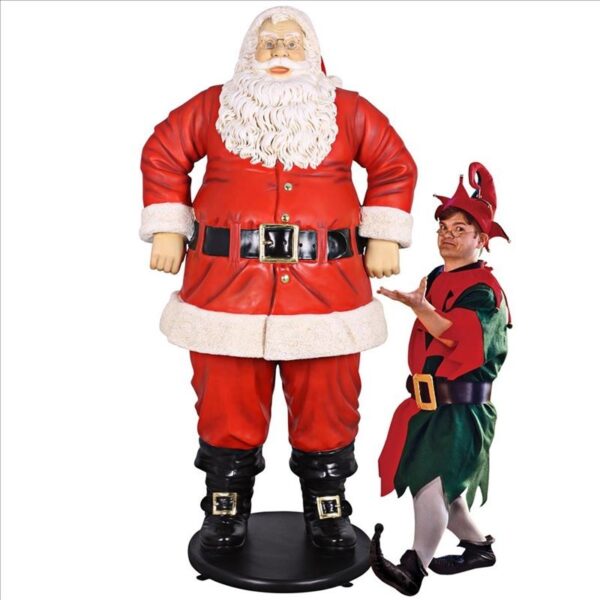 Design Toscano NE80089 37 Inch Grande Jolly Santa Claus Statue