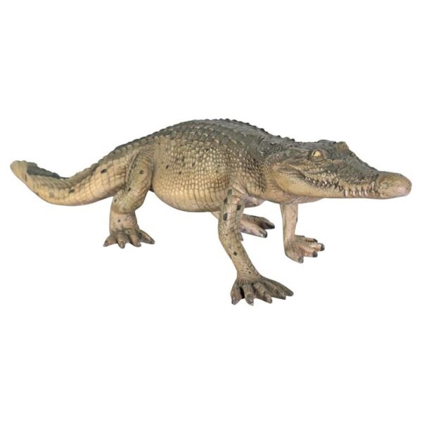 Design Toscano NE80112 50 Inch Walking Crocodile Statue