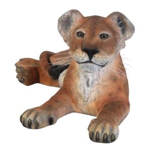 Design Toscano NE80116 32 Inch Lion Cub Lying Down