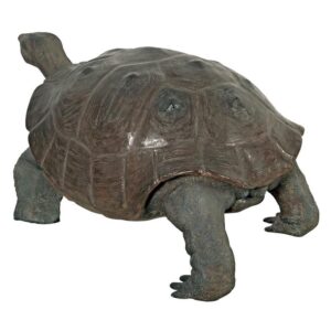 Design Toscano NE80124 Grand-Scale Wildlife Animal 60 1/2 Inch Galapagos Tortoise Statue