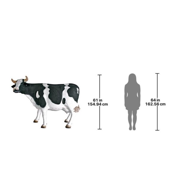 Design Toscano NE80139 79 Inch Grand Scale Holstein Statue