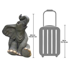 Design Toscano NE80158 37 1/2 Inch Sitting Baby Elephant Statue