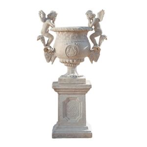 Design Toscano NE867001 Versailles Cherub Urn with Plinth