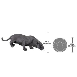 Design Toscano NE90011 53 Inch Grande Black Panther Statue