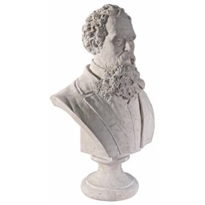 Design Toscano NE90054 18 1/2 Inch Charles Dickens Bust