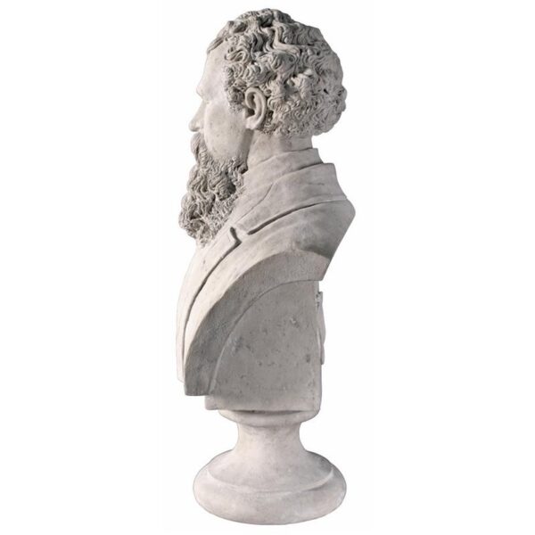 Design Toscano NE90054 18 1/2 Inch Charles Dickens Bust