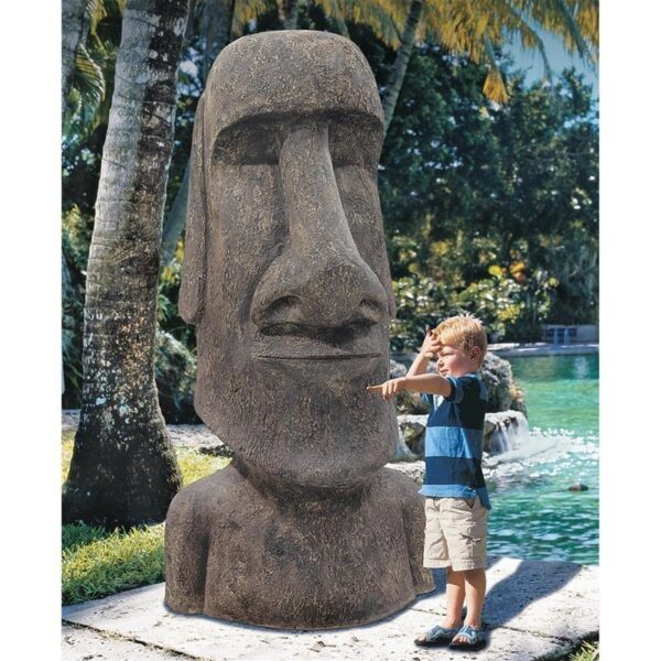 Design Toscano NE90076 36 Inch Giant Easter Island Moai Head