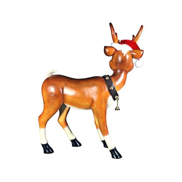 Design Toscano NE90078 36 1/2 Inch Large Standing Red Nosed Reindeer Statue