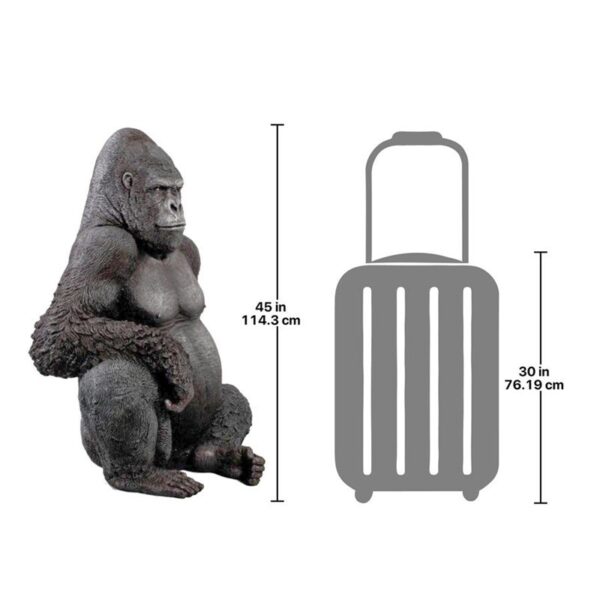 Design Toscano NE9009 33 1/2 Inch Western Lowland Gorilla Statue