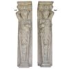 Design Toscano NE9107015 11 1/2 Inch Fountainbleau Cherub Pilasters, Set of 2