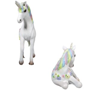 Design Toscano NE9170 Magical Mystical Unicorn Statues, Set of 2