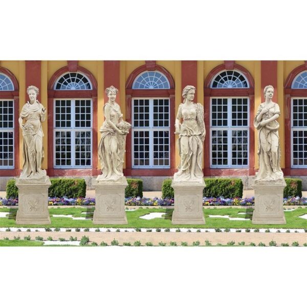 Design Toscano NE9490060 Set of Four Seasons with Plinths