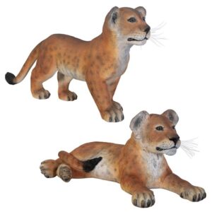 Design Toscano NE980117 32 Inch Lion Cubs, Set of 2