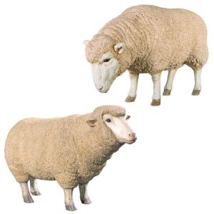 Design Toscano NE9867046 14 1/2 Inch Merino Ewes, Set of 2