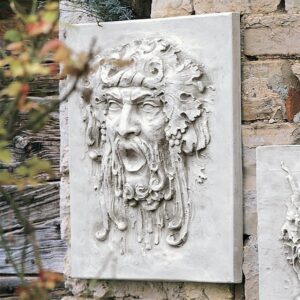 Design Toscano NG28329 23 Inch Opimus Greenman Plaque, Large