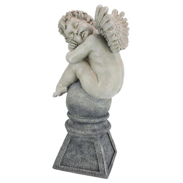 Design Toscano NG29240 10 Inch Balancing a Dream Cherub Garden Statue