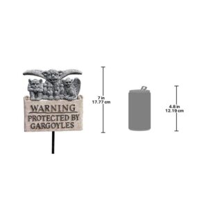 Design Toscano NG299100 7 Inch Gargoyles Warning Plaque