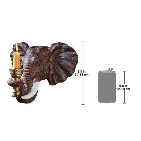 Design Toscano NG30614 12 1/2 Inch Elephant Head Sconce