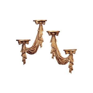 Design Toscano NG30619 18 Inch St Louis Draped Wall Accents Set