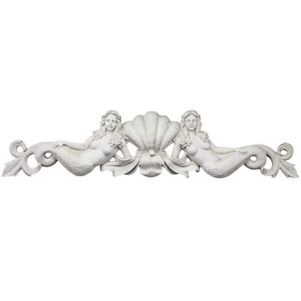 Design Toscano NG306790 39 1/2 Inch Mermaid Pediment