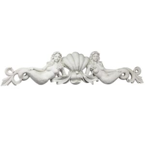 Design Toscano NG306790 39 1/2 Inch Mermaid Pediment