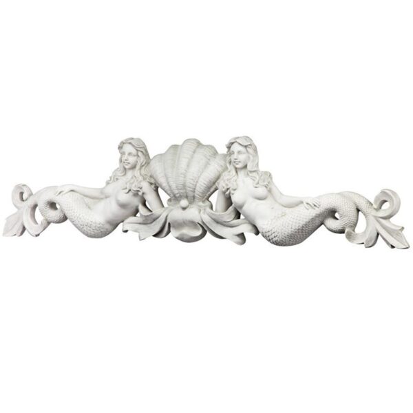 Design Toscano NG306790 39 1/2 Inch Mermaid Pediment