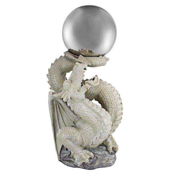 Design Toscano NG30854 13 Inch Sagremors Dragon with Gazing Globe