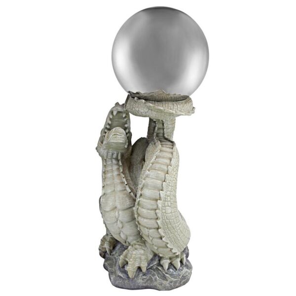 Design Toscano NG30854 13 Inch Sagremors Dragon with Gazing Globe